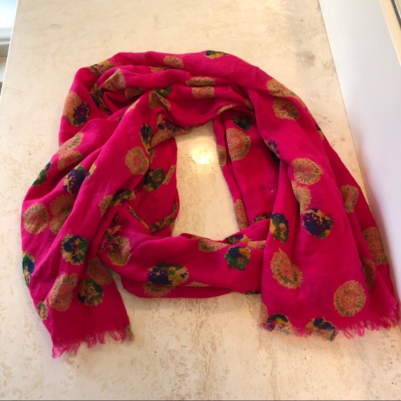 Hot Pink/Fuschia American Eagle Cotton Scarf! - Picture 1 of 6